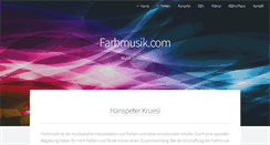 Desktop Screenshot of farbmusik.com