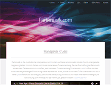 Tablet Screenshot of farbmusik.com